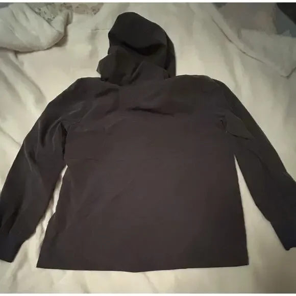 Eileen Fisher  Jacket Size M Windbreaker Gray Full Zip  Lined Outdoor Jacket - Picture 11 of 14